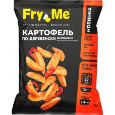 Картофель FRY ME По-деревенски, со специями Ароматная паприка, 700г, Россия, 700 г