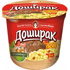 Картофельное пюре DOSHIRAK со вкусом мяса, 40г, Россия, 40 г