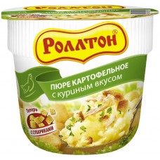 Картофельное пюре РОЛЛТОН с куриным вкусом, 40г, Россия, 40 г