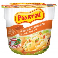 Купить Картофельное пюре РОЛЛТОН с сухариками, 40г, Россия, 40 г в Ленте