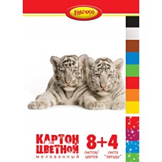 Картон LIMPOPO Цветной 8 станд+4 со звездами 4738862, Россия