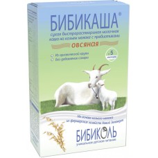 Купить Каша овсяная БИБИКАША молочная с пребиотиками на козьем молоке с 5 месяцев, 200г, Германия, 200 г в Ленте