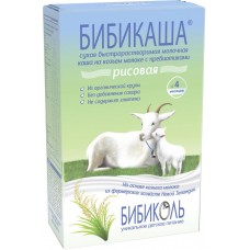 Купить Каша рисовая БИБИКАША молочная с пребиотиками на козьем молоке с 4 месяцев, 200г, Германия, 200 г в Ленте
