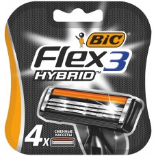 Кассеты для бритья BIC Flex 3 Hybrid, 4шт, Греция, 4 шт