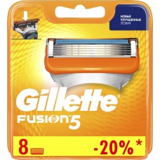 Кассеты сменные для бритья GILLETTE Fusion5, 8шт, Германия, 8 шт