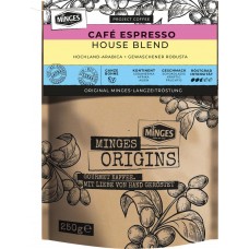 Купить Кофе MINGES Origins House Blend Caffe Espresso нат. жар. в зёрнах м/у, Германия, 250 г в Ленте