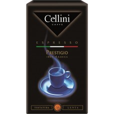 Кофе молотый CELLINI Prestigio 100% Arabica натуральный жареный, 250г, Италия, 250 г