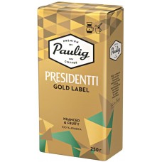 Кофе молотый PAULIG Presidentti Gold, 250г, Россия, 250 г