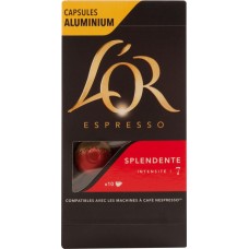 Кофе молотый в капсулах L’OR Espresso Splendente натуральный жареный, 10кап, Франция, 10 кап