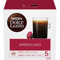 Кофе молотый в капсулах NESCAFE Dolce Gusto Americano, 16кап, Великобритания, 16 кап