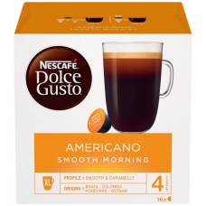 Купить Кофе молотый в капсулах NESCAFE Dolce Gusto Americano Smooth morning натуральный жареный, 16кап, Великобритания, 16 кап в Ленте