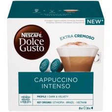 Кофе молотый в капсулах NESCAFE Dolce Gusto Cappuccino Intenso, 16кап, Германия, 16 кап