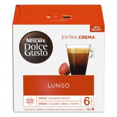 Кофе молотый в капсулах NESCAFE Dolce Gusto Lungo, 16кап, Германия, 16 кап
