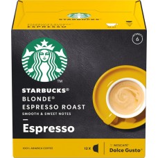 Купить Кофе молотый в капсулах STARBUCKS Blonde Espresso Roast натуральный жареный, 12кап, Великобритания, 66 г в Ленте