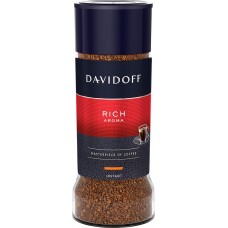 Купить Кофе растворимый DAVIDOFF Rich Aroma натуральный сублимированный, ст/б, 100г, Польша, 100 г в Ленте