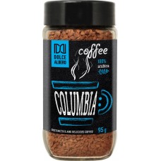 Кофе растворимый DOLCE ALBERO Columbia 100% Арабика сублимированный ст/б, 95г, Россия, 95 г
