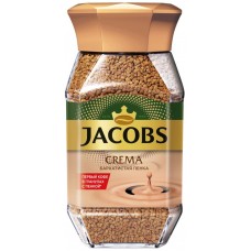 Кофе растворимый JACOBS Crema натуральный сублимированный, ст/б, 95г, Россия, 95 г
