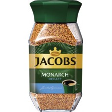 Кофе растворимый JACOBS Monarch Decaff натуральный сублимированный декофеинизированный, ст/б, 95г, Россия, 95 г