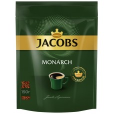Кофе растворимый JACOBS Monarch натуральный сублимированный, 150г, Россия, 150 г