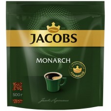 Кофе растворимый JACOBS Monarch натуральный сублимированный, 500г, Россия, 500 г