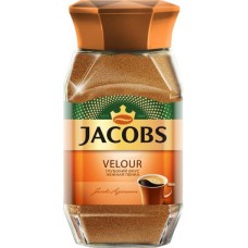 Купить Кофе растворимый JACOBS Velour натур. порошкообразный ст/б, Великобритания, 95 г в Ленте