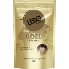 Купить Кофе растворимый LEBO Gold сублимированный м/у, Россия, 100 г в Ленте