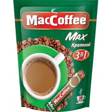 Купить Кофе растворимый MACCOFFEE Max крепкий 3 в 1, 20пак, Россия, 20 пак в Ленте
