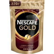 Кофе растворимый NESCAFE Gold натуральный сублимированный, 220г, Россия, 220 г