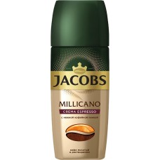 Купить Кофе растворимый с добавлением молотого JACOBS Millicano Crema Espresso натуральный сублимированный, ст/б, 95г, Россия, 95 г в Ленте