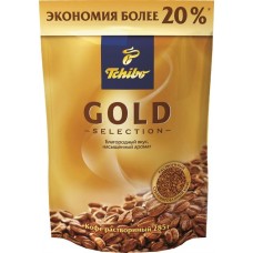 Кофе растворимый TCHIBO Gold Selection натуральный сублимированный, 285г, Россия, 285 г
