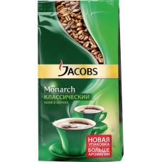 Кофе зерновой JACOBS Monarch натуральный жареный, 800г, Россия, 800 г