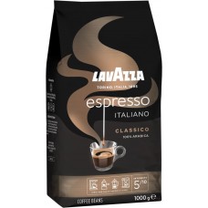 Кофе зерновой LAVAZZA Espresso Italiano Classico натуральный жареный, 1кг, Италия, 1000 г