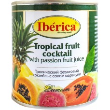 Купить Коктейль фруктовый IBERICA Тропический с соком маракуйи, 435мл, Таиланд, 435 мл в Ленте