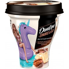 Купить Коктейль йогуртный ДАНИССИМО Shake&Go с белым шоколадом, пеканом и пряной корицей 5,2%, без змж, 260г, Россия, 260 г в Ленте