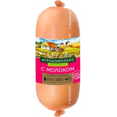 Колбаса вареная АГРОКОМПЛЕКС С молоком, 500г, Россия, 500 г