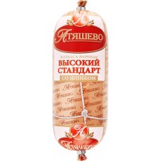 Купить Колбаса вареная МП АТЯШЕВО Высокий стандарт со шпиком, 500г, Россия, 500 г в Ленте