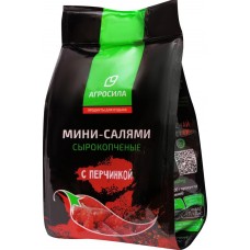 Колбаски АГРОСИЛА мини-салями с перчинкой с/к газ, Россия, 50 г