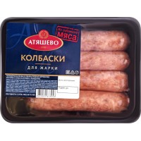Колбаски АТЯШЕВО для жарки, Россия, 400 г