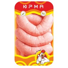 Колбаски куриные ЮРМА д/гриля с чесноком подл вес, Россия