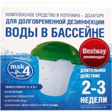 Купить Комплексное средство МАК4 в поплавке-дозаторе д/дезинфекции воды в бассейне 10440, Россия в Ленте
