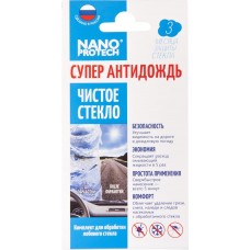 Купить Комплект салфеток NANOPROTECH Супер Антидождь для лобового стекла Арт. 0715, Россия в Ленте