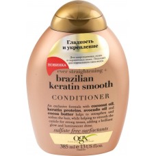 Купить Кондиционер для укрепления волос OGX Brazilian Keratin Smooth разглаживающий, 385мл, США, 385 мл в Ленте