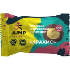 Конфета фруктово-ореховая JUMP EXTRA Арахис, с ореховой начинкой, без сахара, 30г, Россия, 30 г