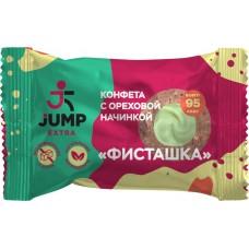 Купить Конфета фруктово-ореховая JUMP EXTRA Фисташка, с ореховой начинкой, без сахара, 30г, Россия, 30 г в Ленте