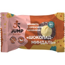 Купить Конфета фруктово-ореховая JUMP EXTRA Шоколад-Миндаль, с ореховой начинкой, без сахара, 30г, Россия, 30 г в Ленте