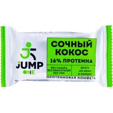 Купить Конфета орехово-фруктовая JUMP One со вкусом сочный кокос, 30г, Россия, 30 г в Ленте