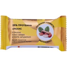 Конфета орехово-фруктовая JUMP Premium Protein Арахис, 28г, Россия, 28 г