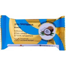 Конфета орехово-фруктовая JUMP Premium Protein Кокос, 28г, Россия, 28 г