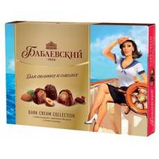 Конфеты БАБАЕВСКИЙ Dark cream с цельным фундуком, 200г, Россия, 200 г