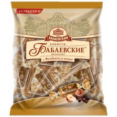 Конфеты БАБАЕВСКИЙ Оригинальные с фундуком и какао, 200г, Россия, 200 г